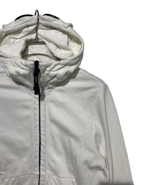 C.P COMPANY（シーピーカンパニー）C.P COMPANY (シーピーカンパニー) Cotton Goggle Zip-Up Hoodie ホワイト サイズ:Sの古着・服飾アイテム