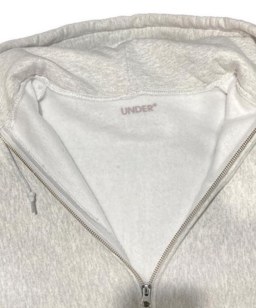 UNDER R（アンダーアール）UNDER R (アンダーアール) グラフィック スウェット ジップフーディー グレー サイズ:XLの古着・服飾アイテム