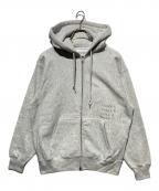 UNDER Rアンダーアール）の古着「グラフィック スウェット ジップフーディー」｜グレー