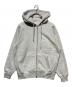 UNDER R（アンダーアール）の古着「グラフィック スウェット ジップフーディー」｜グレー