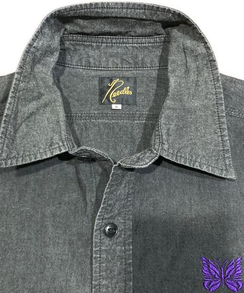 Needles（ニードルズ）Needles (ニードルズ) 半袖シャツ インディゴ サイズ:Sの古着・服飾アイテム