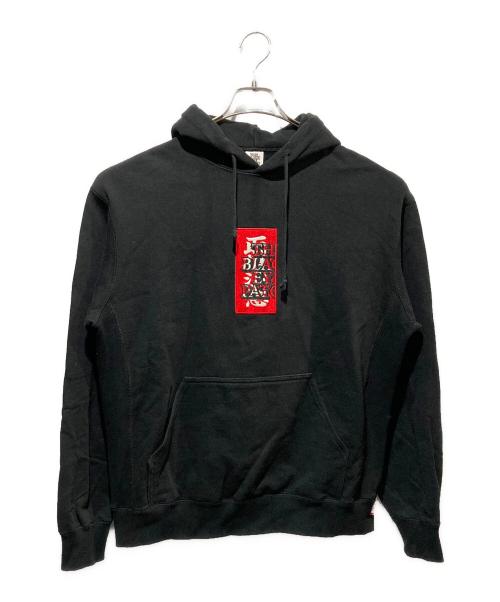 THE BLACK EYE PATCH（ブラックアイパッチ）THE BLACK EYE PATCH (ブラックアイパッチ) プルオーバーパーカー ブラック サイズ:Mの古着・服飾アイテム