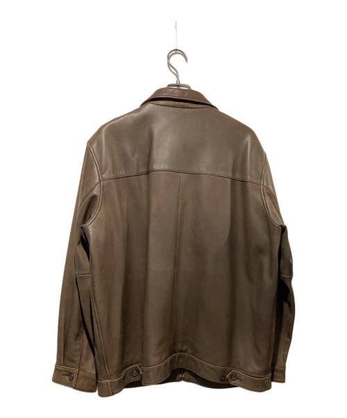 POLO RALPH LAUREN（ポロ・ラルフローレン）POLO RALPH LAUREN (ポロ・ラルフローレン) シープレザージャケット ブラウン サイズ:LLの古着・服飾アイテム
