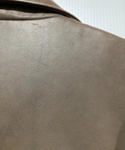 POLO RALPH LAUREN（ポロ・ラルフローレン）POLO RALPH LAUREN (ポロ・ラルフローレン) シープレザージャケット ブラウン サイズ:LLの古着・服飾アイテム