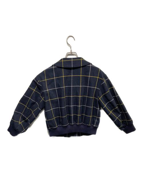 49AV junko shimada（フォーティーナインアベニュージュンコシマダ）49AV junko shimada (フォーティーナインアベニュージュンコシマダ) junko shimada タッターソールチェック柄ジャケット ネイビー サイズ:38の古着・服飾アイテム