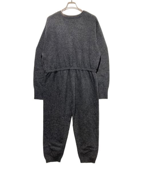 ETRE TOKYO（エトレトウキョウ）ETRE TOKYO (エトレトウキョウ) Vネックニットオールインワン グレー サイズ:Sの古着・服飾アイテム