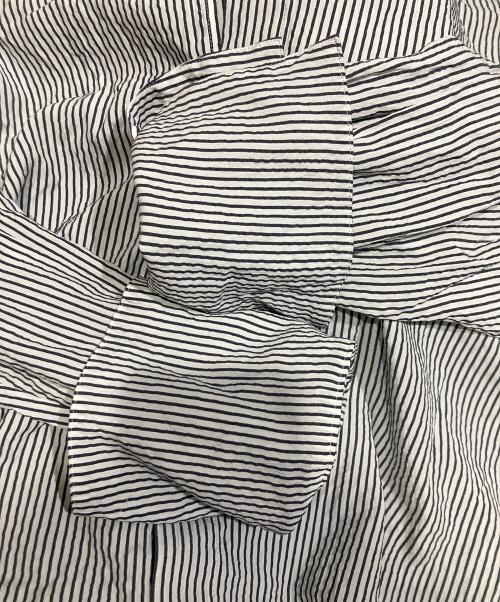 Spick and Span（スピック＆スパン）Spick and Span (スピック＆スパン) フリルカラーストライプシャツ ホワイト サイズ:FREEの古着・服飾アイテム