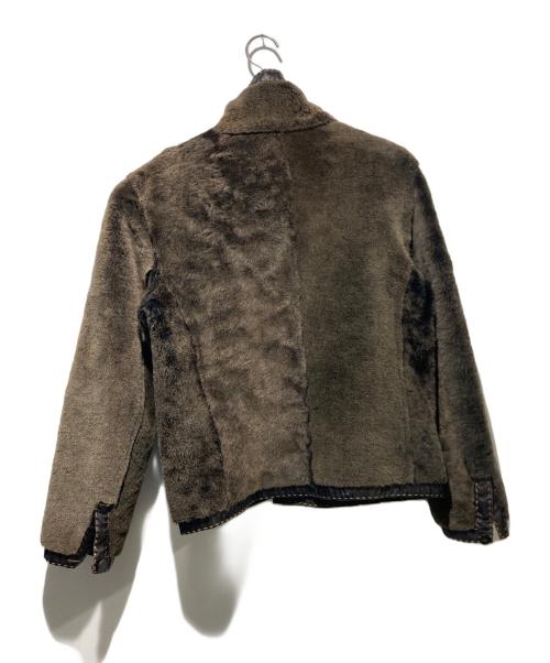 FENDI（フェンディ）FENDI (フェンディ) リバーシブルムートンジャケット ブラウン サイズ:42の古着・服飾アイテム