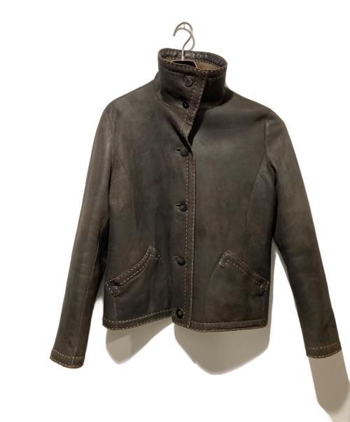 FENDI（フェンディ）FENDI (フェンディ) リバーシブルムートンジャケット ブラウン サイズ:42の古着・服飾アイテム