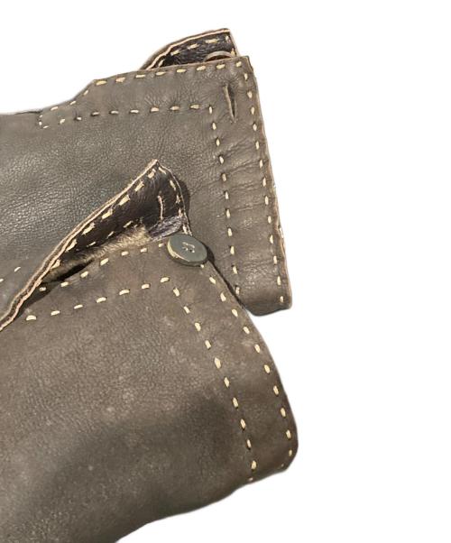 FENDI（フェンディ）FENDI (フェンディ) リバーシブルムートンジャケット ブラウン サイズ:42の古着・服飾アイテム