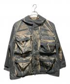 DIESELディーゼル）の古着「J-Cadmusフード付き総柄 ジャケット」｜インディゴ