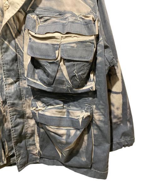 DIESEL（ディーゼル）DIESEL (ディーゼル) J-Cadmusフード付き総柄 ジャケット インディゴ サイズ:46の古着・服飾アイテム