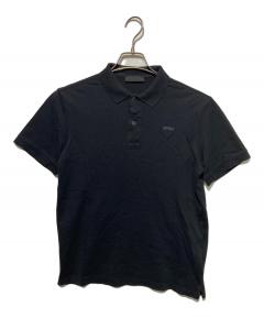中古・古着通販】PRADA (プラダ) ポロシャツ ブラック サイズ:SIZE L