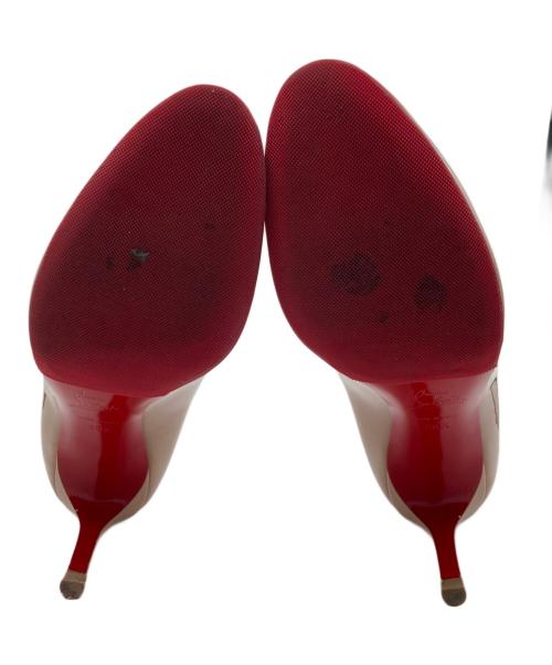 Christian Louboutin（クリスチャン・ルブタン）Christian Louboutin (クリスチャン・ルブタン) エナメルパンプス/SIMPLE PUMP 70 PATENT CALF ベージュ サイズ:25.5cmの古着・服飾アイテム