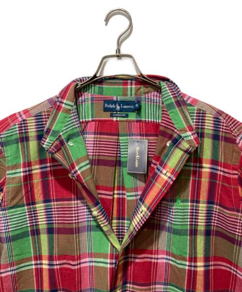 RALPH LAUREN（ラルフローレン）RALPH LAUREN (ラルフローレン) インド製半袖チェックシャツ グリーン サイズ:ＸＬの古着・服飾アイテム
