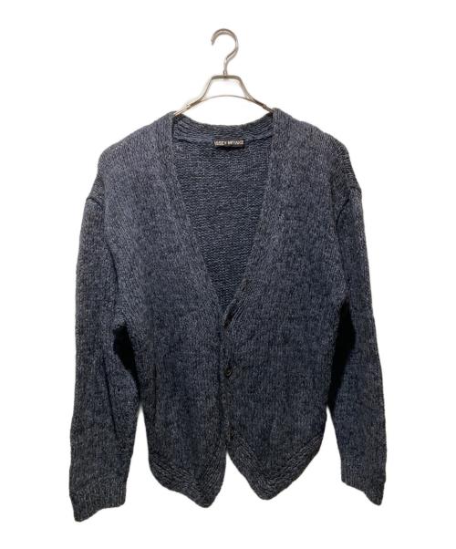 ISSEY MIYAKE（イッセイミヤケ）ISSEY MIYAKE (イッセイミヤケ) ウール混ニットカーディガン ネイビー サイズ:Mの古着・服飾アイテム