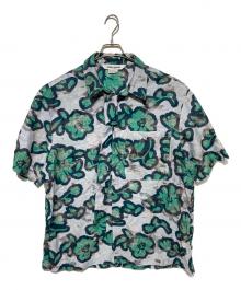 DHRUV KAPOOR（ドゥルーフカプール）の古着「DOODLES CROPPED SHIRT」｜グレー×グリーン