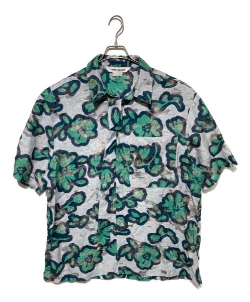 DHRUV KAPOOR（ドゥルーフカプール）dhruv kapoor (ドゥルーフカプール) DOODLES CROPPED SHIRT グレー×グリーン サイズ:ＸＬの古着・服飾アイテム