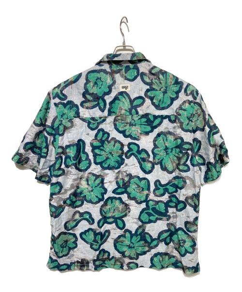 DHRUV KAPOOR（ドゥルーフカプール）dhruv kapoor (ドゥルーフカプール) DOODLES CROPPED SHIRT グレー×グリーン サイズ:ＸＬの古着・服飾アイテム