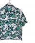 中古・古着 dhruv kapoor (ドゥルーフカプール) DOODLES CROPPED SHIRT グレー×グリーン サイズ:ＸＬ：7000円