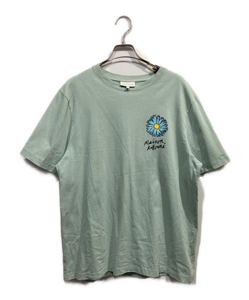 maison kitsune（メゾンキツネ）maison kitsune (メゾンキツネ) Floating Flower Tシャツ ミントグリーン サイズ:Mの古着・服飾アイテム
