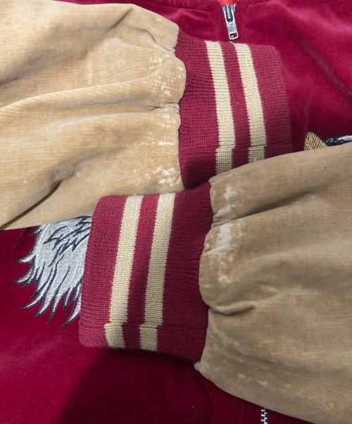 VINTAGE（ヴィンテージ）vintage (ヴィンテージ) 龍鷹別珍スカジャン レッド サイズ:FREEの古着・服飾アイテム