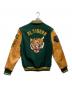 POLO RALPH LAUREN (ポロ・ラルフローレン) 50周年記念タイガー刺繍レザースリーブバーシティ ジャケット ブラウン×グリーン サイズ:M：60000円