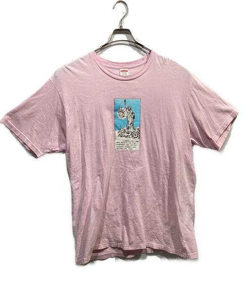 SUPREME（シュプリーム）SUPREME (シュプリーム) 24AW 自由の女神 グラフィック Tシャツ ピンク サイズ:XLの古着・服飾アイテム