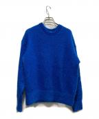 EVERYDAY I LIKE.エヴリデイ アイ ライク）の古着「Mohair Silk Fluffy/モヘアニットセーター」｜ブルー