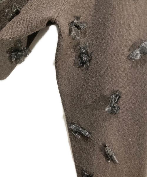 VERMEIL par iena（ヴェルメイユ パー イエナ）VERMEIL par iena (ヴェルメイユ パー イエナ) petal knit プルオーバー ブラウン サイズ:不明の古着・服飾アイテム