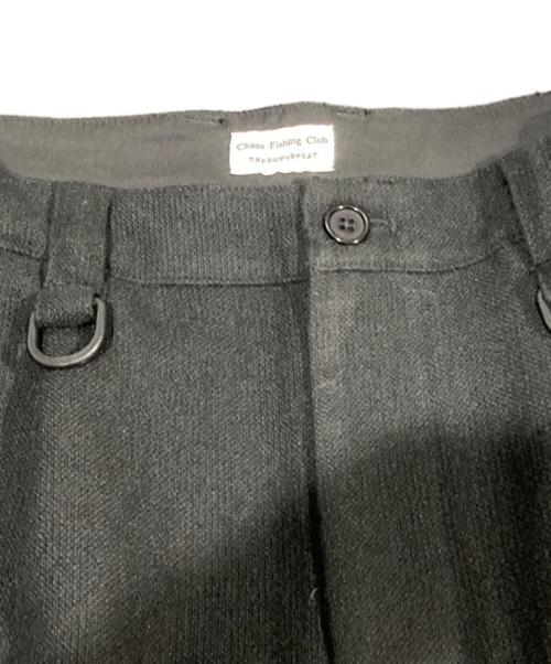 CHAOS FISHING CLUB（カオスフィッシングクラブ）CHAOS FISHING CLUB (カオスフィッシングクラブ) Two Tuck Normal Pants ブラック サイズ:Lの古着・服飾アイテム