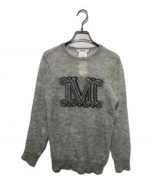 MaxMara（マックスマーラ）の古着「OCRA LOGO MOHAIR KNIT」｜グレー