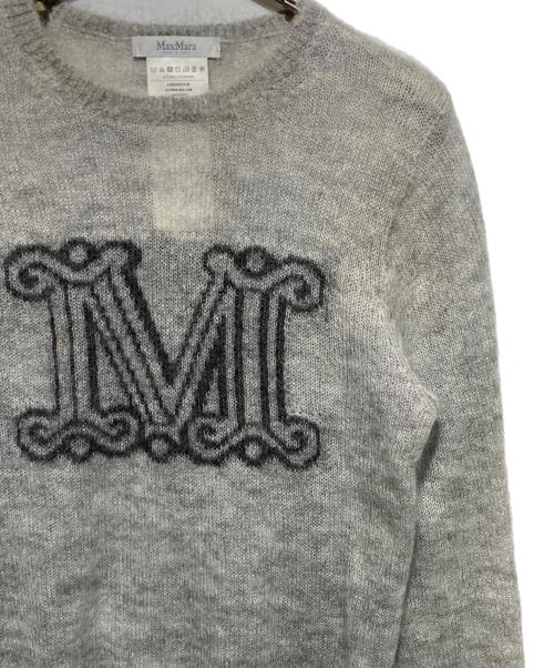 MaxMara（マックスマーラ）MaxMara (マックスマーラ) OCRA LOGO MOHAIR KNIT グレー サイズ:Sの古着・服飾アイテム