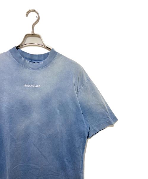 BALENCIAGA（バレンシアガ）BALENCIAGA (バレンシアガ) ロゴプリントTシャツ ブルー サイズ:Sの古着・服飾アイテム