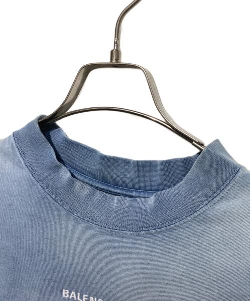 BALENCIAGA（バレンシアガ）BALENCIAGA (バレンシアガ) ロゴプリントTシャツ ブルー サイズ:Sの古着・服飾アイテム