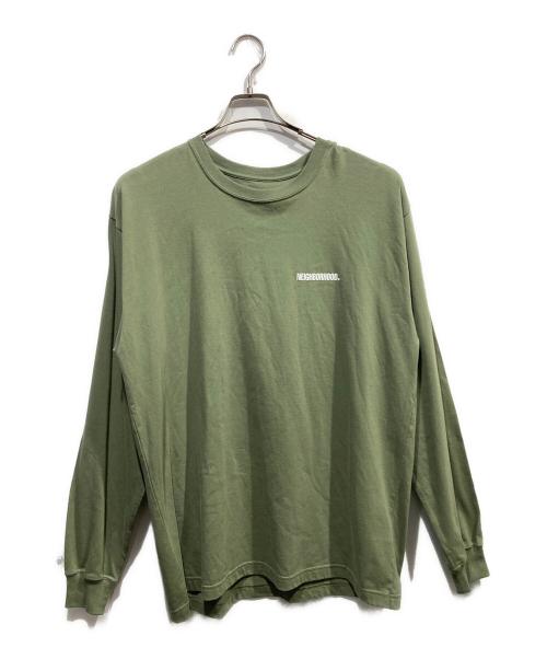 NEIGHBORHOOD（ネイバーフッド）NEIGHBORHOOD (ネイバーフッド) ロングスリーブカットソー グリーン サイズ:Ｌの古着・服飾アイテム