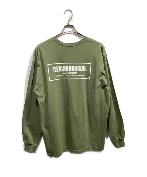 NEIGHBORHOOD（ネイバーフッド）NEIGHBORHOOD (ネイバーフッド) ロングスリーブカットソー グリーン サイズ:Ｌの古着・服飾アイテム