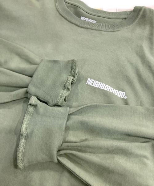 NEIGHBORHOOD（ネイバーフッド）NEIGHBORHOOD (ネイバーフッド) ロングスリーブカットソー グリーン サイズ:Ｌの古着・服飾アイテム