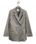 Noela（ノエラ）の古着「ビジューダブルジャケット」｜グレー