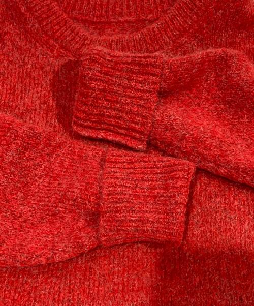 MM6 Maison Margiela（エムエムシックスメゾンマルジェラ）MM6 Maison Margiela (エムエムシックスメゾンマルジェラ) 袖ドッキングモヘヤブレンドニット レッド サイズ:Sの古着・服飾アイテム