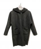 LOU ANDREAルーアンドレア）の古着「Mouton Fake Food coat」｜ブラック