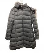 TATRASタトラス）の古着「ファー付きロングダウンコート」｜ブラック