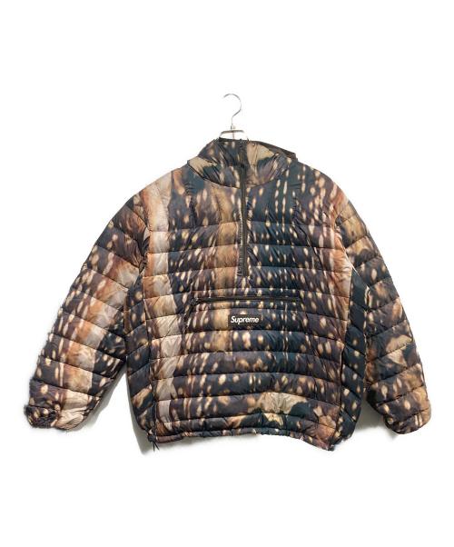 SUPREME（シュプリーム）Supreme (シュプリーム) 23AW Micro Down Half Zip Hooded Pullover ブラウン サイズ:Ｌの古着・服飾アイテム