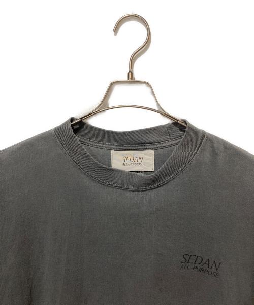 SEDAN ALL-PURPOSE（セダンオールパーパス）SEDAN ALL-PURPOSE (セダンオールパーパス) Garment Dyed S/S Tee グレー サイズ:Lの古着・服飾アイテム