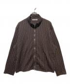 OUR LEGACYアワーレガシー）の古着「SHRUNKEN FULLZIP POLO」｜ブラウン