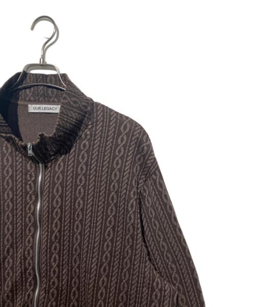 OUR LEGACY（アワーレガシー）OUR LEGACY (アワーレガシー) SHRUNKEN FULLZIP POLO ブラウン サイズ:54の古着・服飾アイテム