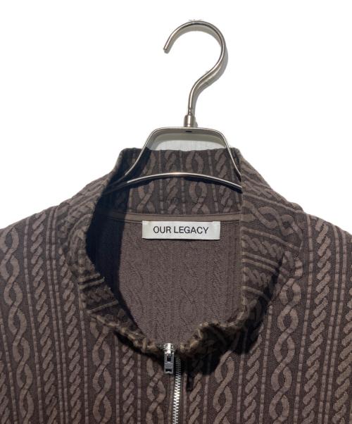 OUR LEGACY（アワーレガシー）OUR LEGACY (アワーレガシー) SHRUNKEN FULLZIP POLO ブラウン サイズ:54の古着・服飾アイテム