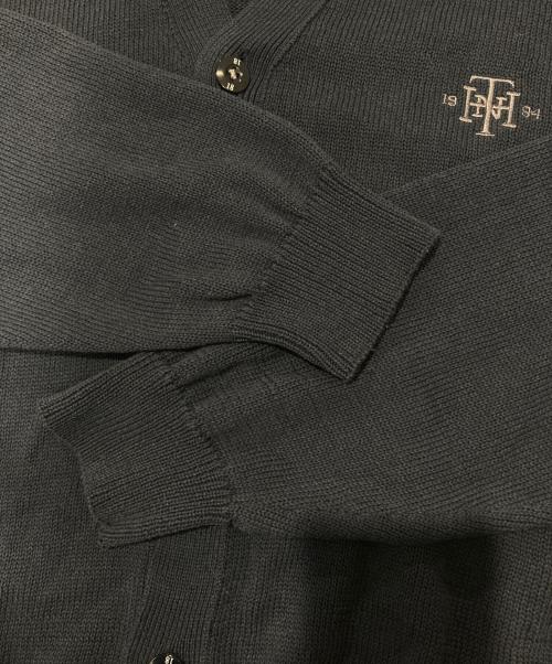 NEIGHBORHOOD（ネイバーフッド）NEIGHBORHOOD (ネイバーフッド) PLAIN CARDIGAN ロゴ刺繍 カーディガン ネイビー サイズ:Sの古着・服飾アイテム