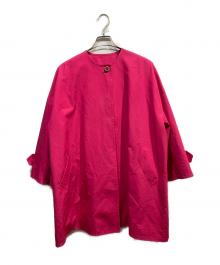 MACKINTOSH（マッキントッシュ）の古着「ROSLEY ウエザーコットンノーカラーコート」｜ピンク