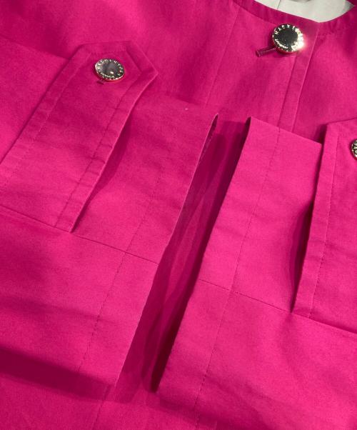 MACKINTOSH（マッキントッシュ）MACKINTOSH (マッキントッシュ) ROSLEY ウエザーコットンノーカラーコート ピンク サイズ:Mの古着・服飾アイテム